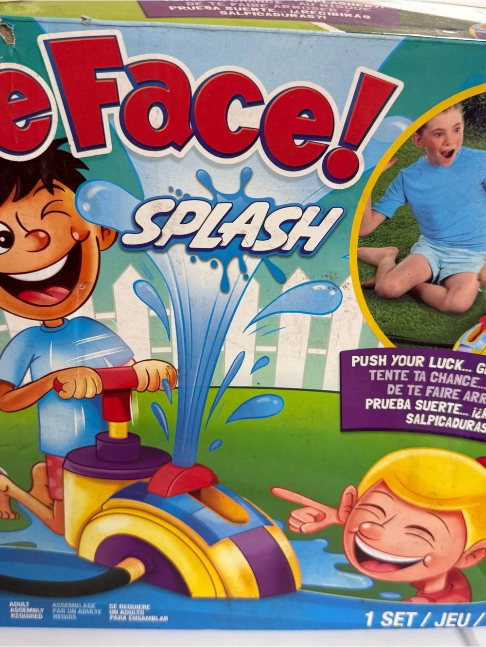 Hasbro Pie Face Splash Water Challenge Toy - Yellow/Purple/Red